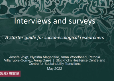 Interviews and surveys: a starter guide for social-ecological researchers