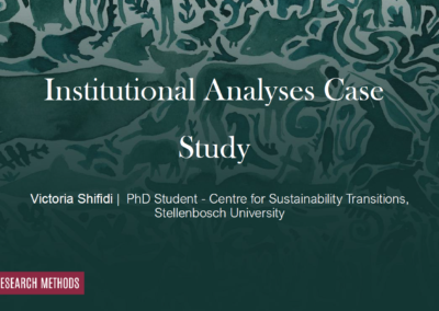 SLIDES: Using a systematized review and interviews to understand water governance actors in the Cubango Okavango River Basin